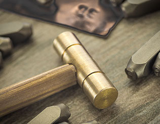 brass double headed hammer jewelry supply tool tools jeweler's Professional Jewelry Making Kit Product Photo photograph