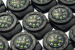set of 12 dozen wrist watch band compass camping outdoors survival hunting fishing recreation accessories product photograph photo